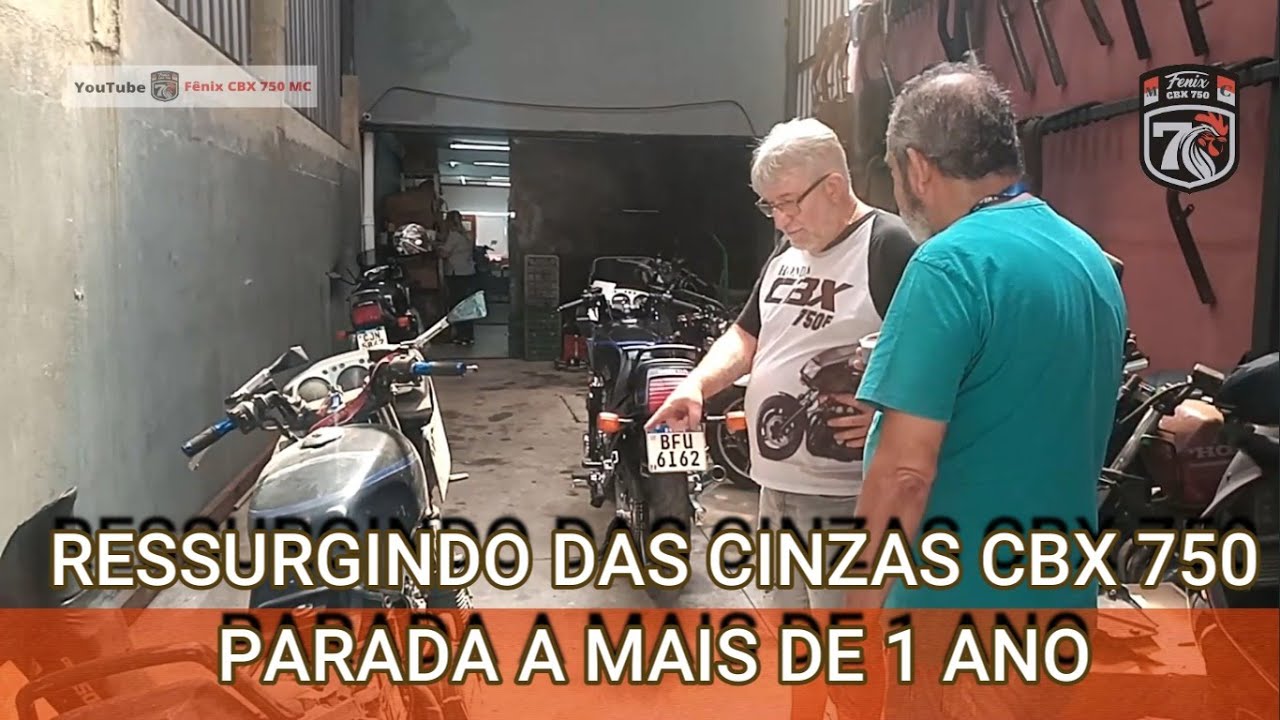 RESSURGINDO DAS CINZAS CBX 750/PARADA , MAIS DE 01 ANO.