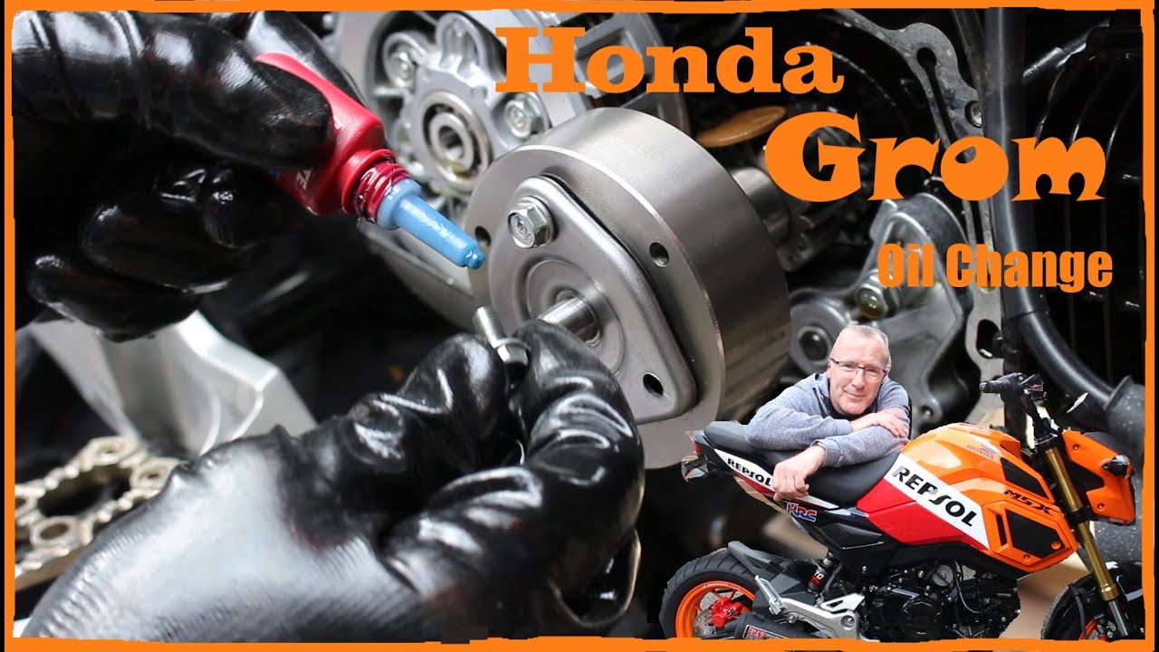 Honda MSX 125 Grom,  FULL Oil change including spinner, Best Ever !
