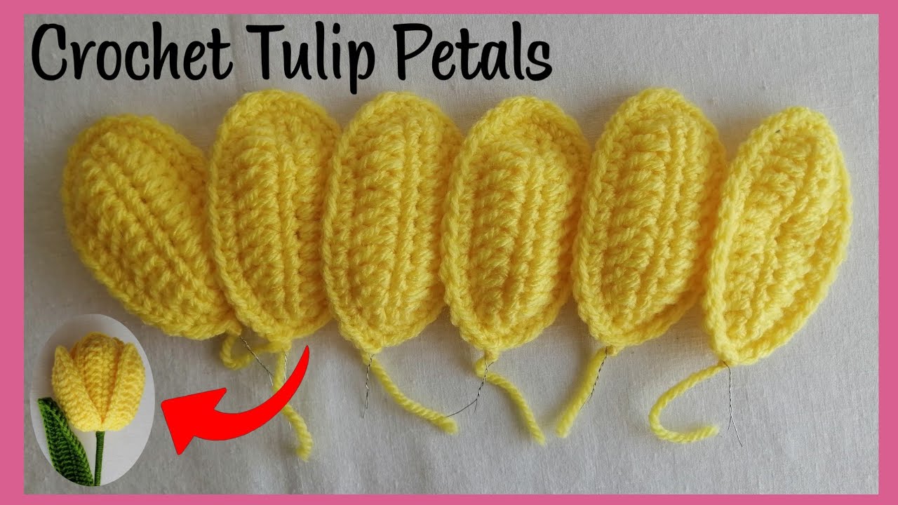 Crochet Tulip Petals (fast & easy)