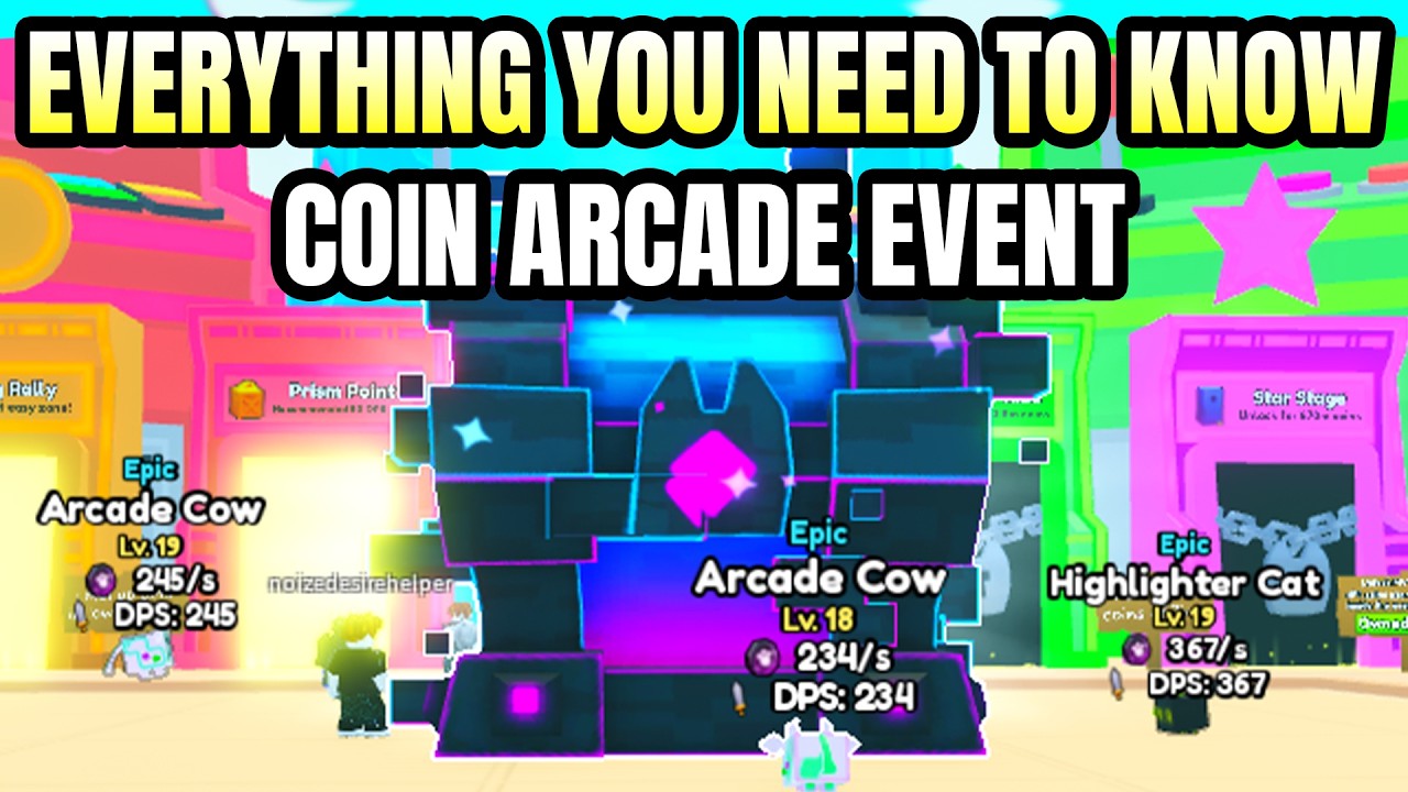 Всё, что нужно знать о событии COIN ARCADE в Pet Simulator 99 (Roblox)