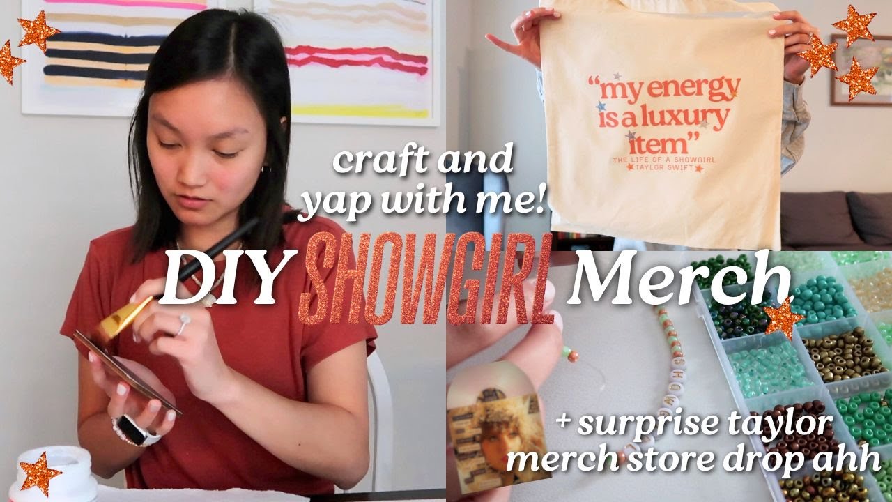 DIY: 6 Life of the Showgirl Merch Ideas! DIY Clothing, home decor, friendship bracelets & more!