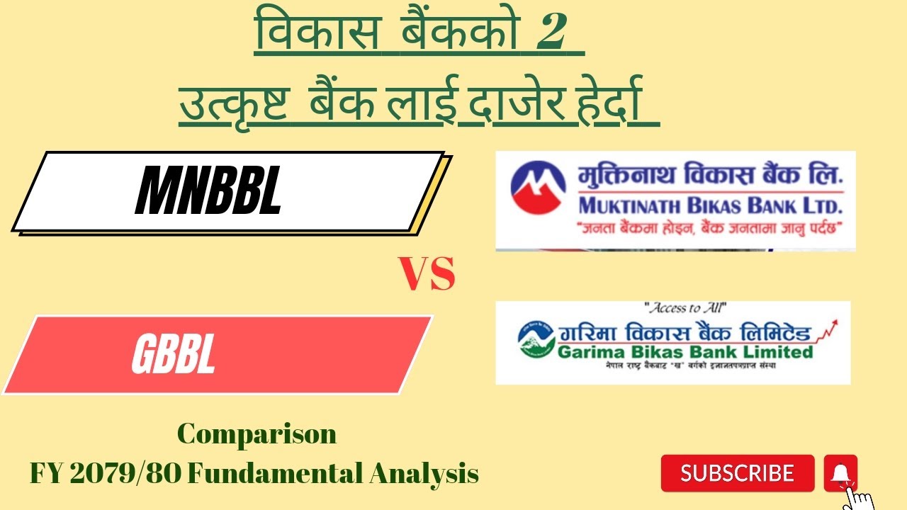 MNBBL vs GBBLcomparison FY 2079/80. Muktinath Bikas Bank Vs Garima Bikas Bank #mnbbl#gbbl@sharemanch