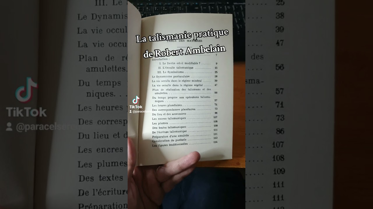 Chronique du jour : La talismanie pratique de Robert Ambelain.