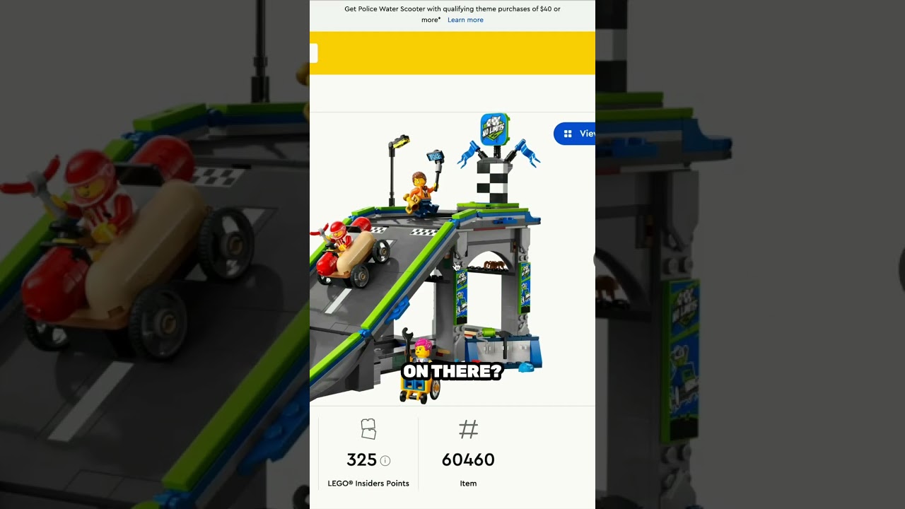No Limits Race Car Ramp Track #lego