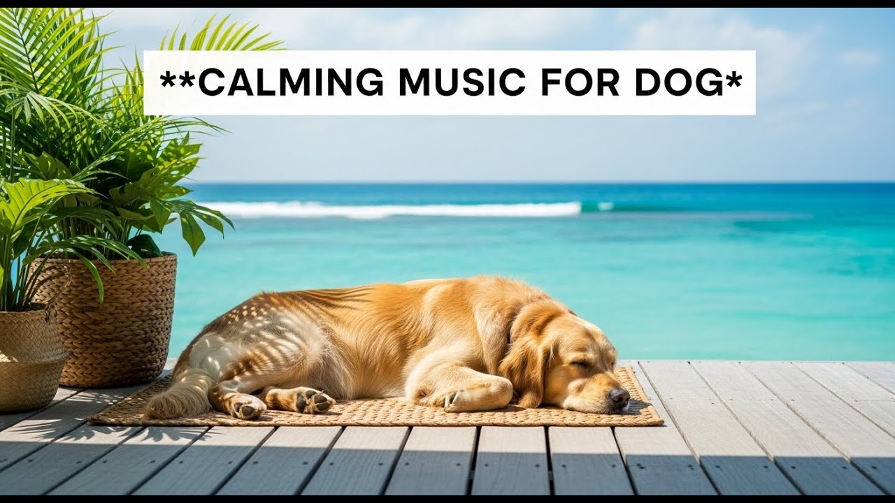 12 hours of Soothing Pet Music for Dogs : Reduce Anxiety & Promote Deep Sleep 😴🐾 Perfect for