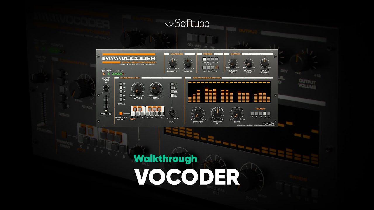 Vocoder Walkthrough &ndash; Softube