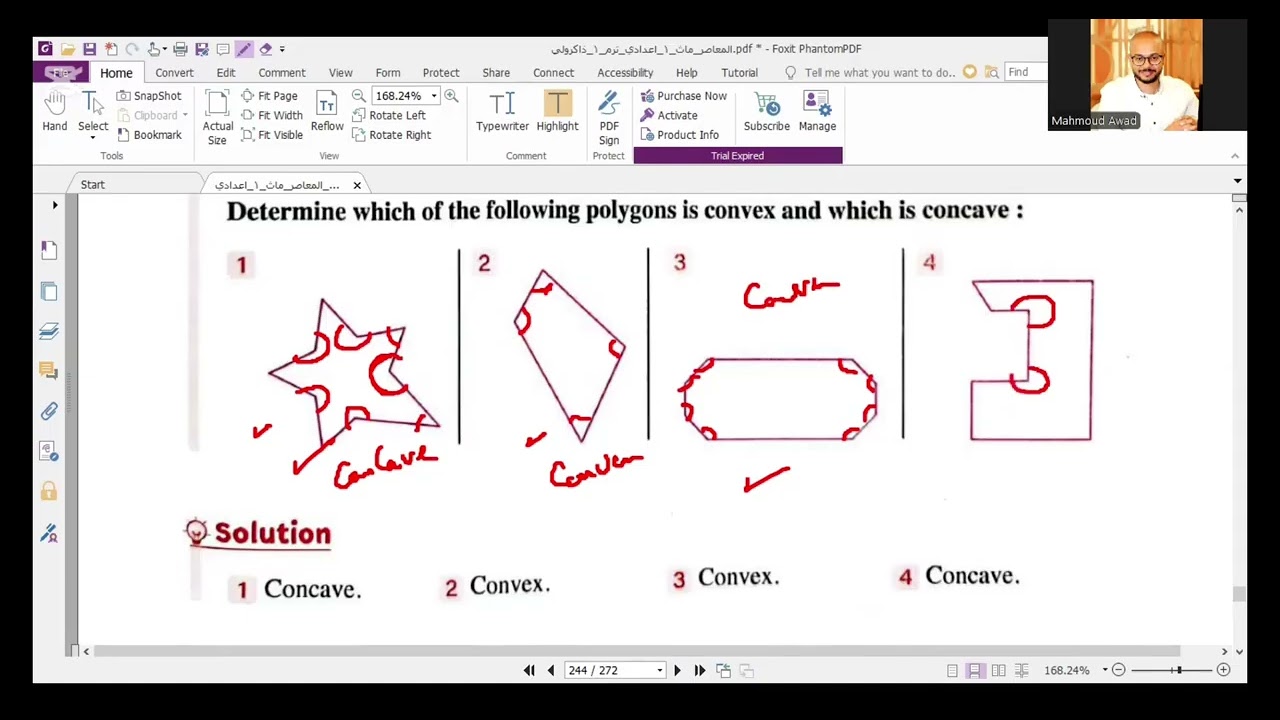 Prep one lesson 7 Geometry fist term المنهج الجديد 2025