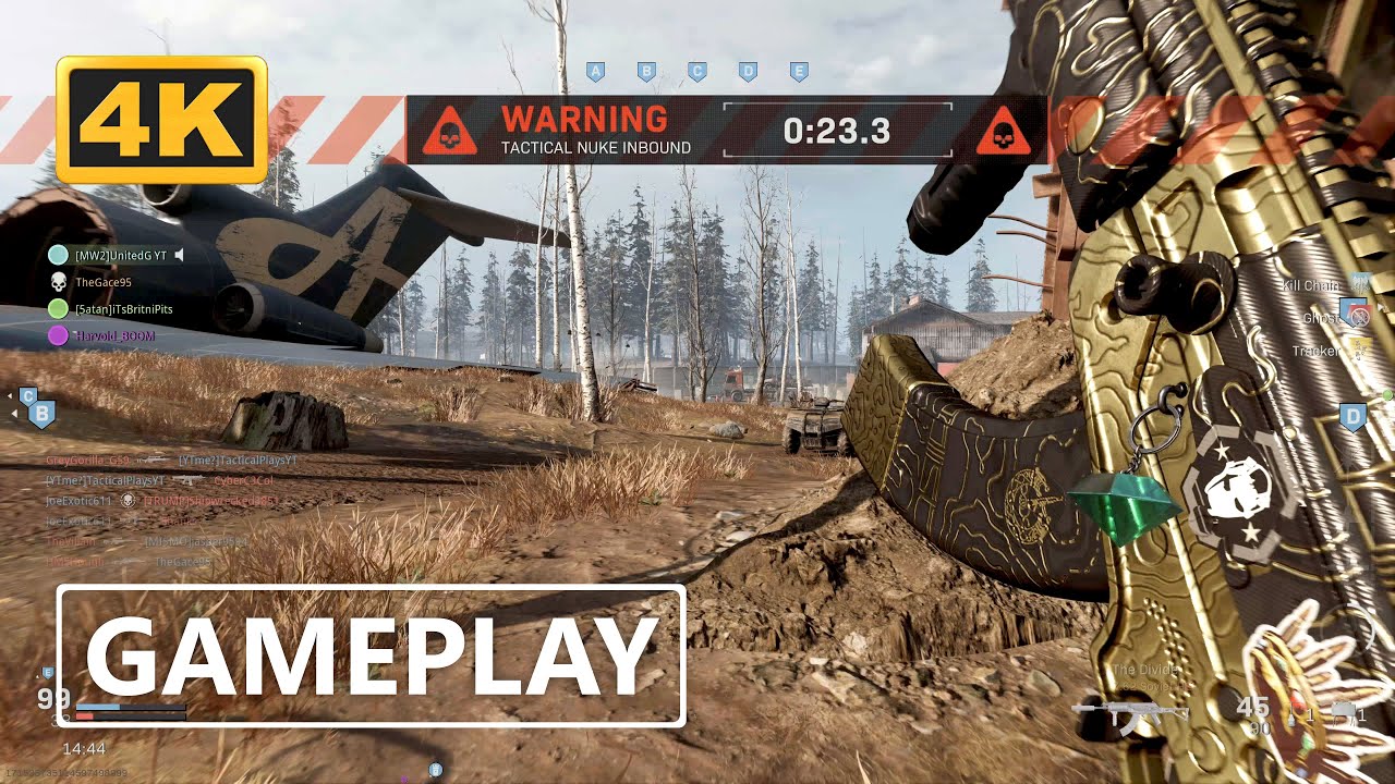 Call of Duty Modern Warfare Ground War Gameplay 4K [CR-56 AMAX]