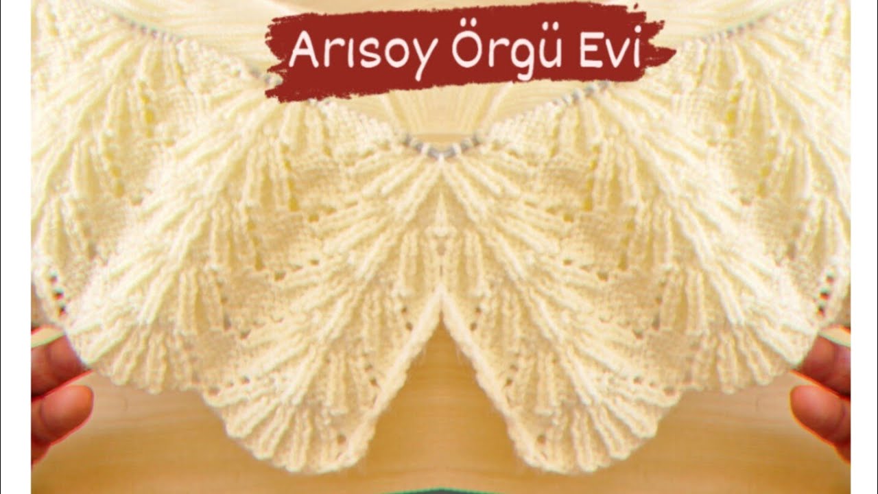 Süpürge Modeli ♡ İki Şiş Gelin  Yeleği/ Yelek, Hırka, Süveter Örgü Modeli  #örgümodeli #knitting 