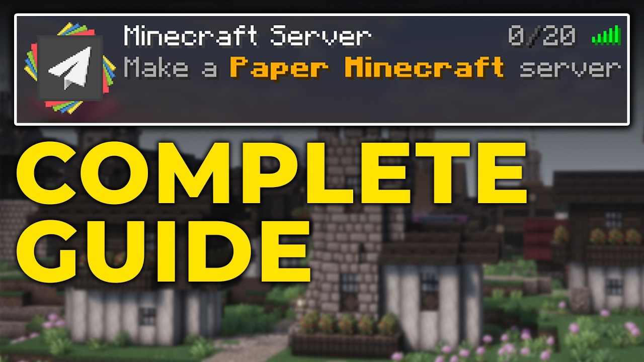 Как сделать бумажный сервер Minecraft (2026)