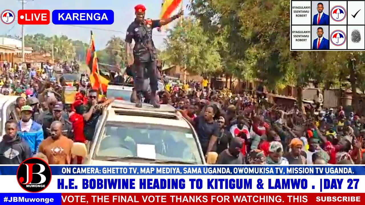 Finally, Bobi Wine Arrives in Karenga After Two Days of Driving on Terrible Roads