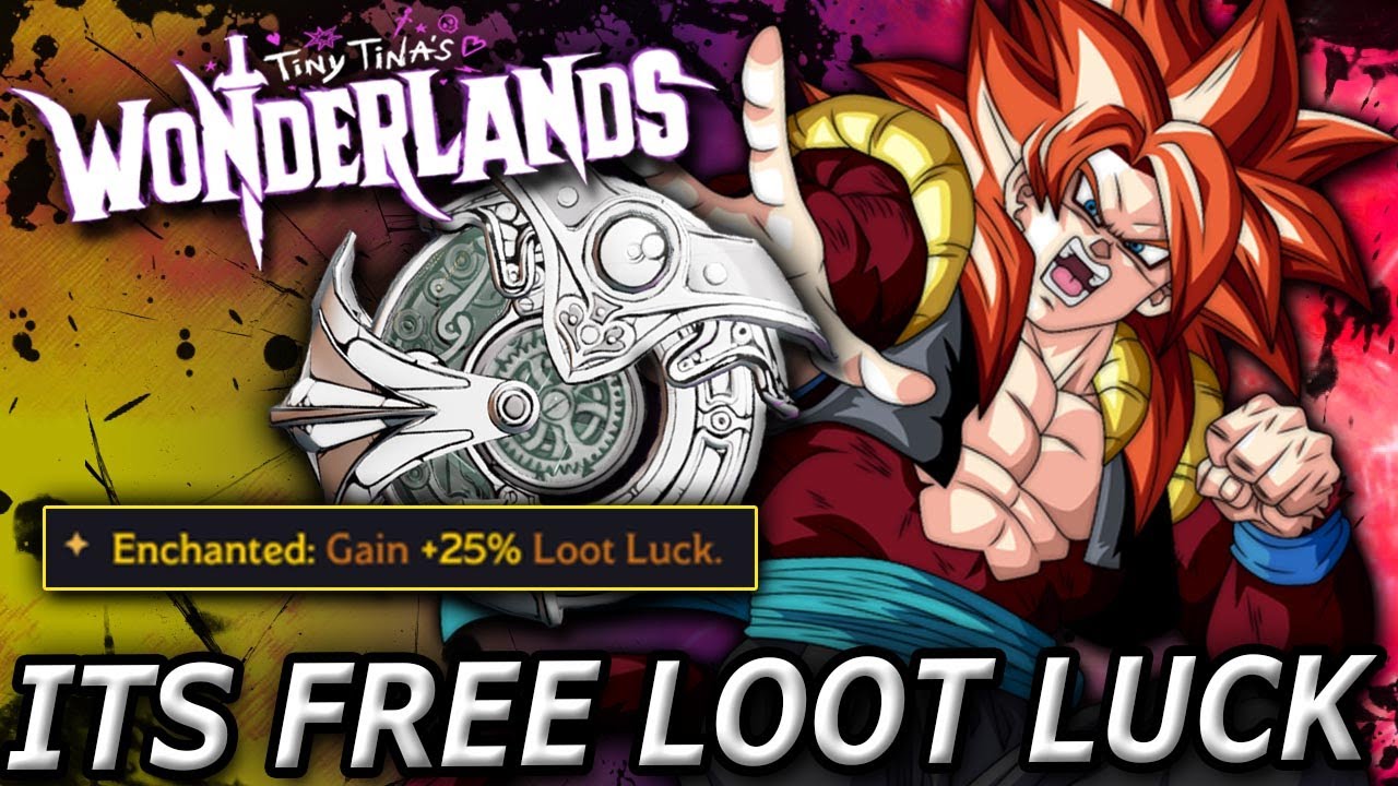 This gives you 25% LOOT LUCK, and you don't even need to wear it! (Wonderlands Secret Loot Luck)