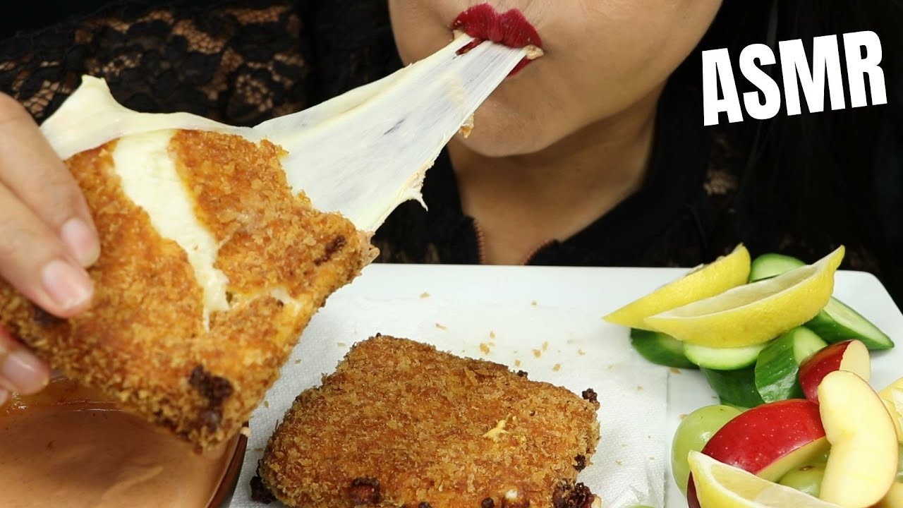 FRIED MOZZARELLA SQUARE CHEESE/ ASMR/ NO TALKING/ Eat Life With Kimchi