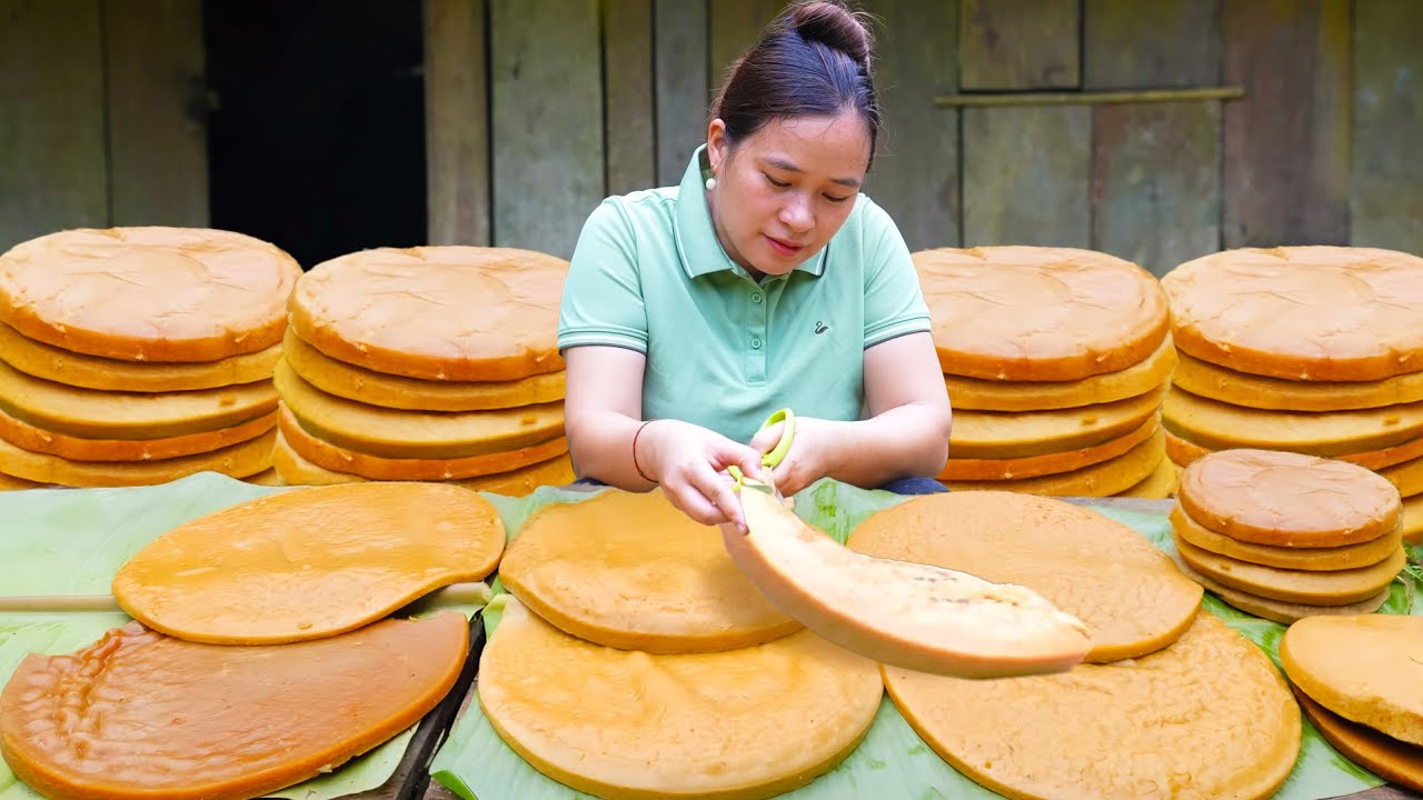 How to Make Honeycomb Cakes from rice, Cook Pumpkins for my Giant Pigs | LTC - Free Bushcraft