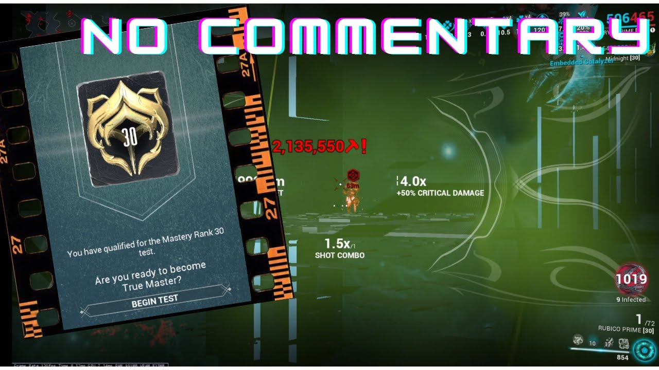 Warframe MR30 Test (no commentary)