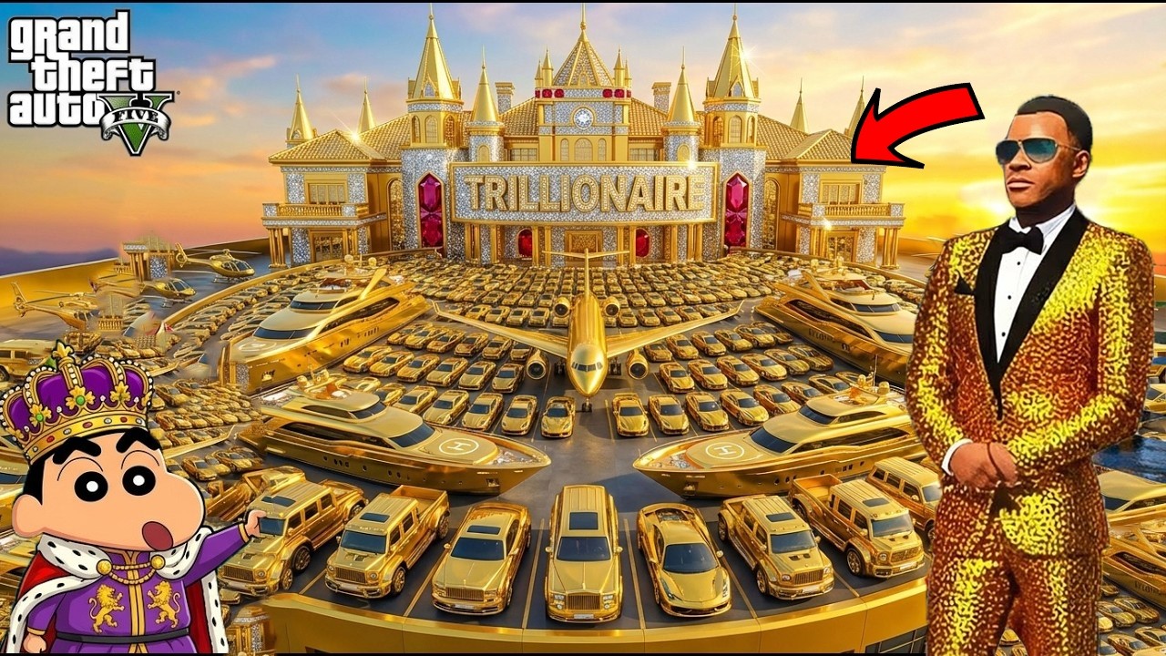 Franklin Or Shinchan Touch Anything Become Diamond Gold in GTA 5 l Varun