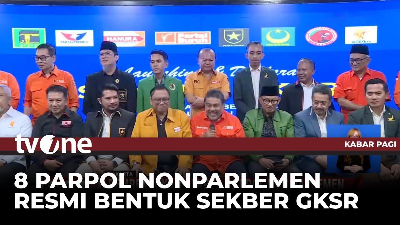 8 Parpol Resmi Bentuk Sekber GKSR, Ini Sejumlah Poin yang di Perjuangkan | tvOne