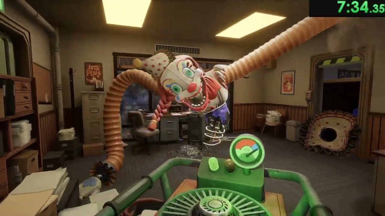 FNaF SotM Clock Out Ending Inbounds TAS in under 20 minutes (19:05.370)