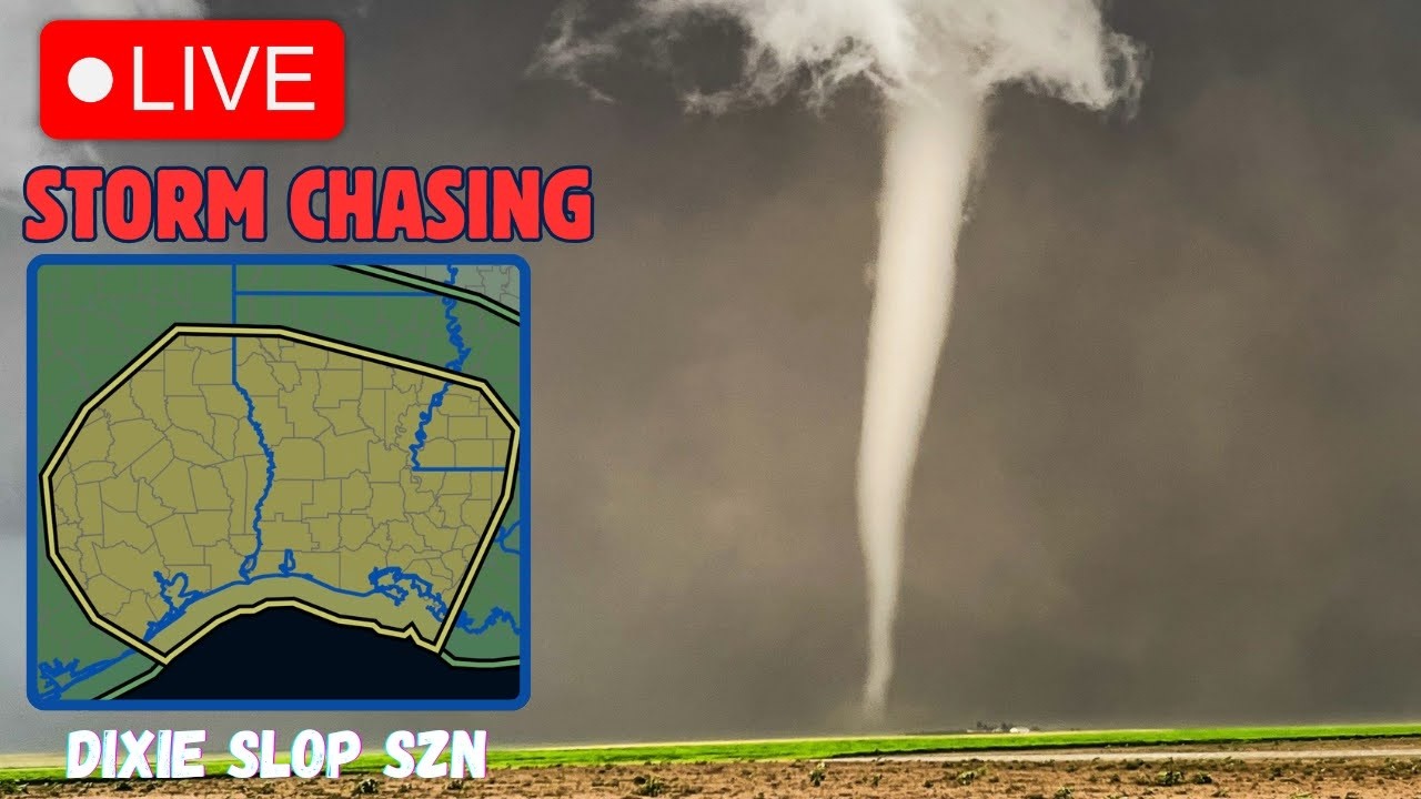 TX/LA TORNADO THREAT: LIVE STORM CHASER