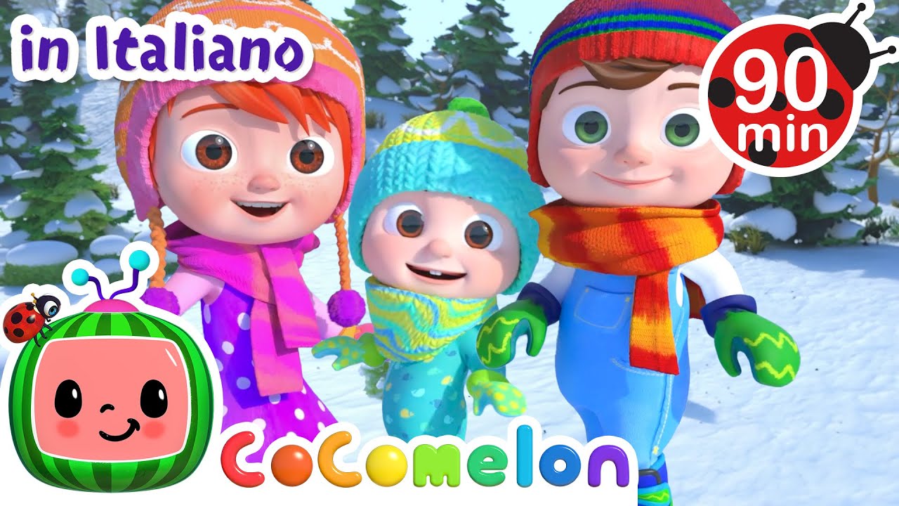 Settimana Bianca con Cocomelon ⛷️🏂🏻 | CoComelon Italiano - Canzoni per Bambini