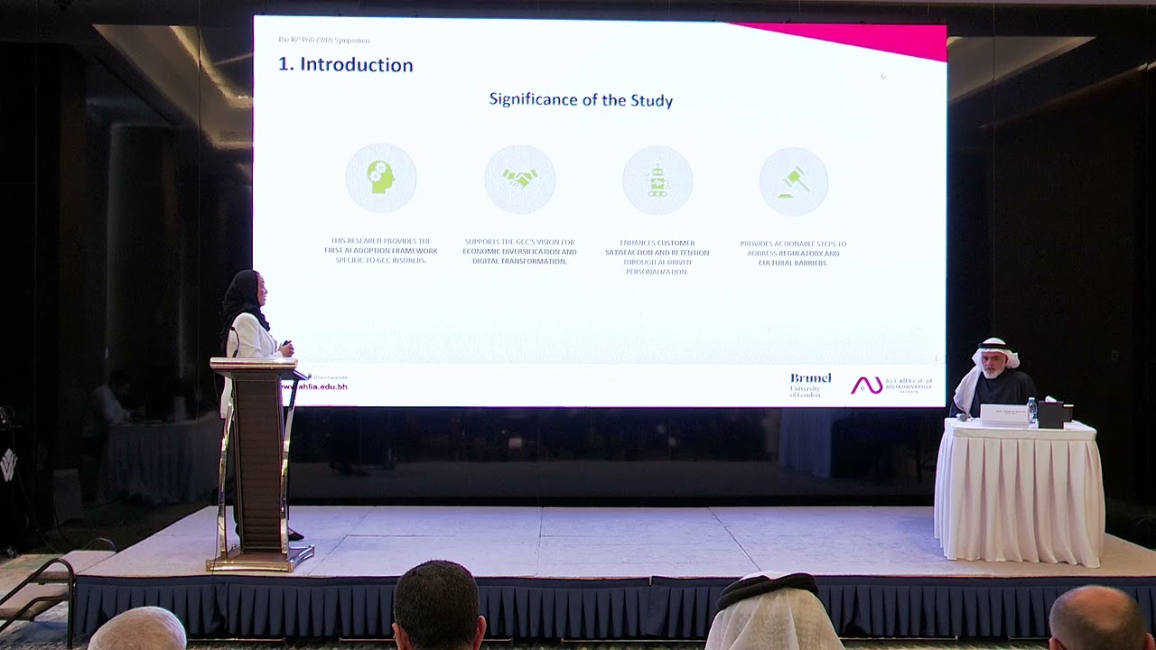 16th PhD(WR) Doctoral Symposium   |  AI Adoption Framework in the GCC Insurance Sector