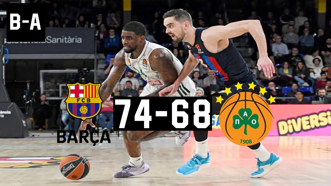Barcelona - Panathinaikos 74-68 | Full Highlights | Euroleague Round 14 | 16.12.2022