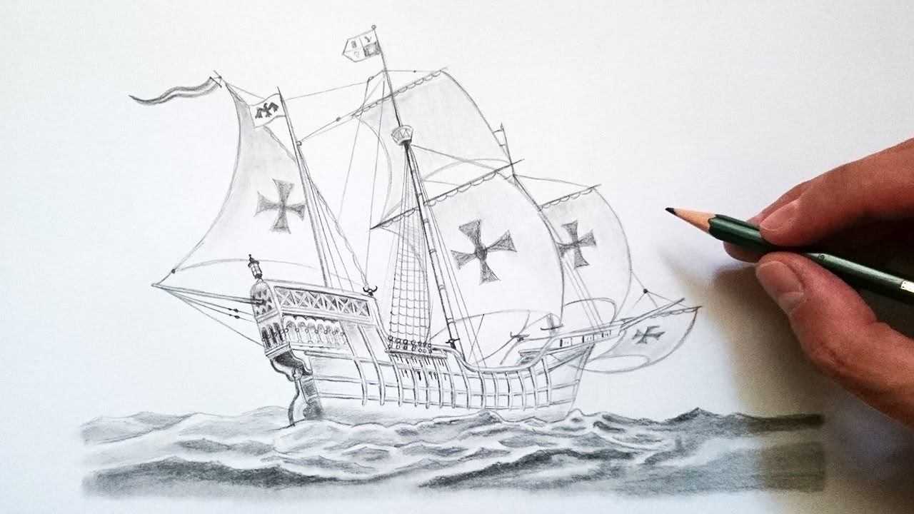 Cómo dibujar un barco realista paso a paso ⛵✅