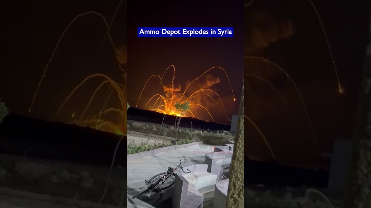 Ammunition Depot Explosion Triggers Secondary Blasts in Syria