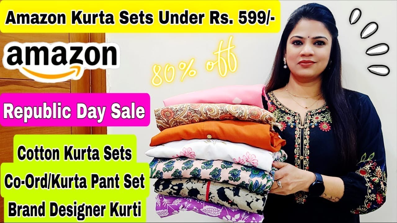 Amazon Affordable Kurta Sets Under Rs.599,Cotton Kurta Sets,Co-Ord Sets,Kurti Haul,Rajni Style Tips