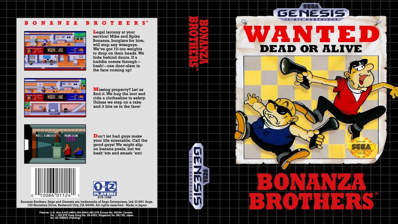 [SEGA Genesis/Mega Drive Music] Bonanza Bros. (Full Soundtrack) 🎶