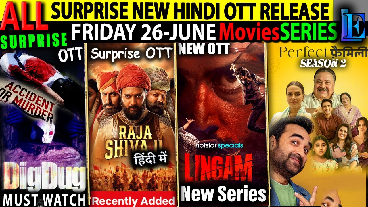 SURPRISE FRIDAY NEW OTT Release 26June l RajaShivaji-PerfectFamily2-DugDug-SupergirlHindiMovieSeries