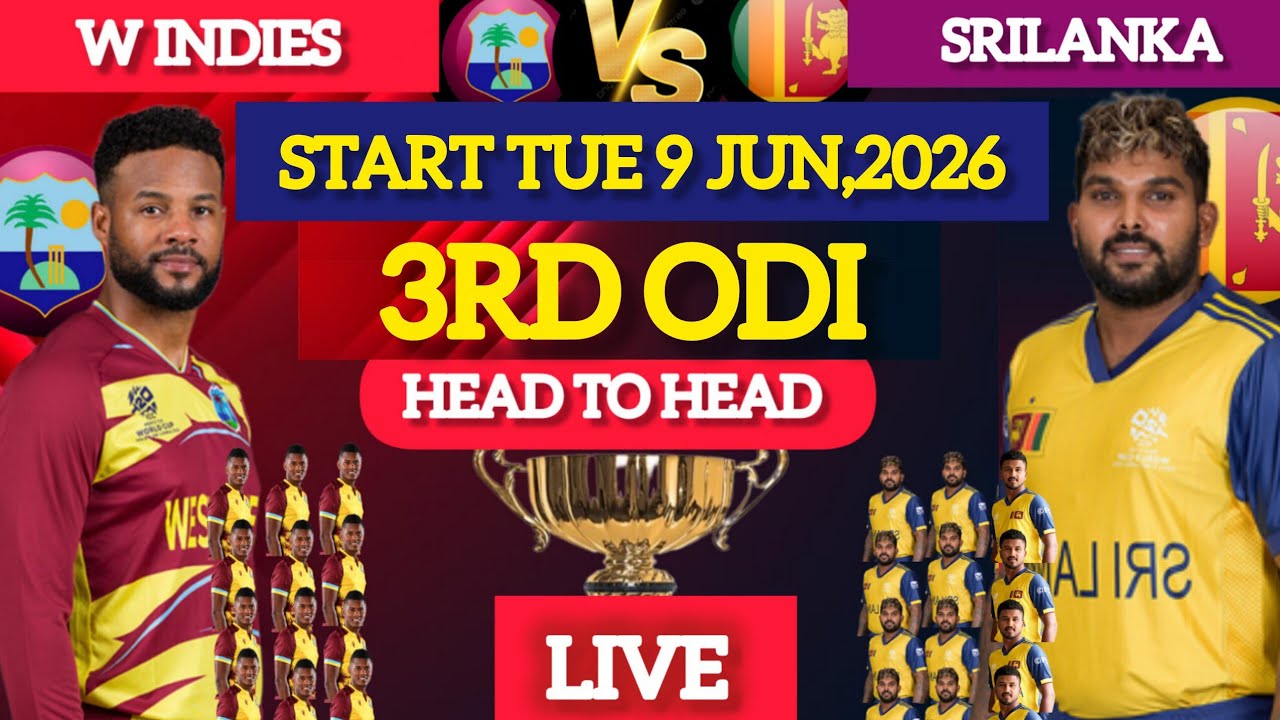 West Indies vs Sri Lanka 3rd ODI Playing 11 | Sri Lanka Playing 11 | West Indies Playing 11/24&times;28...