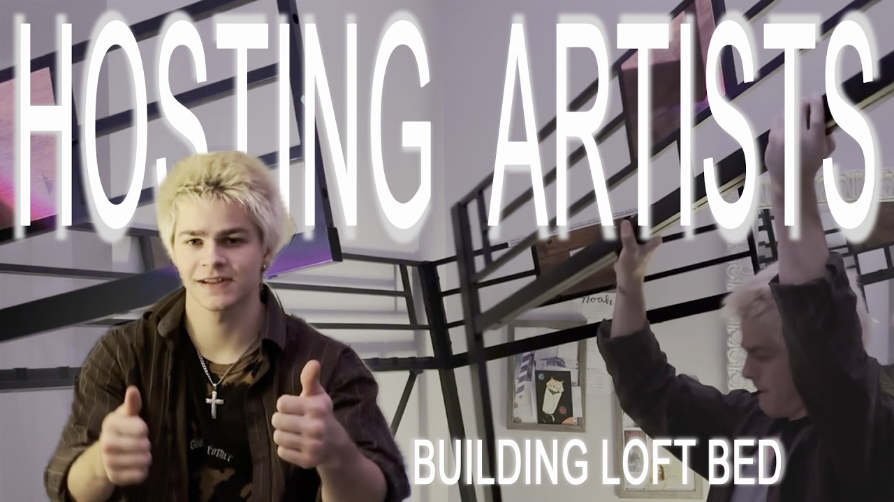 music producer builds loft bed