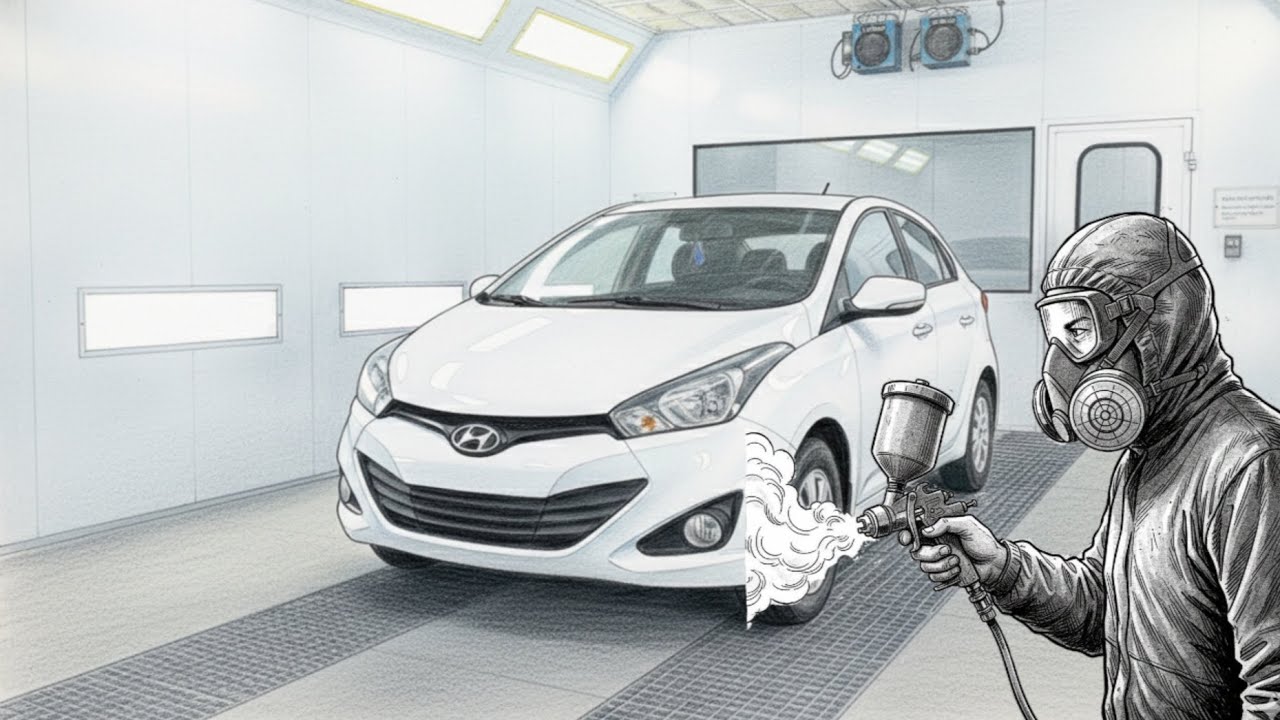 Repintura Hyundai HB20S Branco Polar