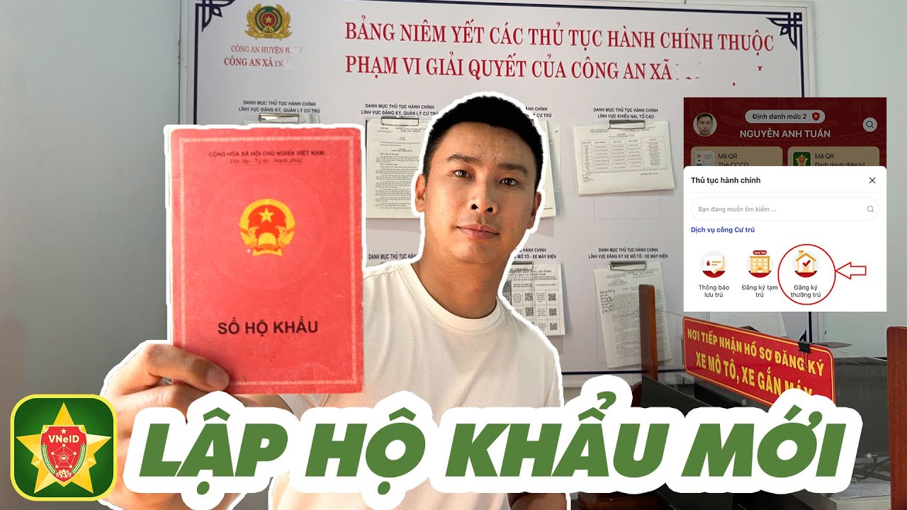 ĐĂNG KÝ THƯỜNG TRÚ LẬP HỘ MỚI 2025 | ĐĂNG KÝ ONLINE TRÊN APP VNEID