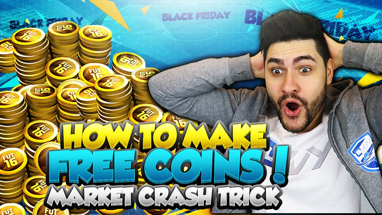 FIFA 16 HOW TO MAKE FREE COINS / MARKET CRASH TRICK / BLACK FRIDAY - CYBER MONDAY SPECIAL PACKS