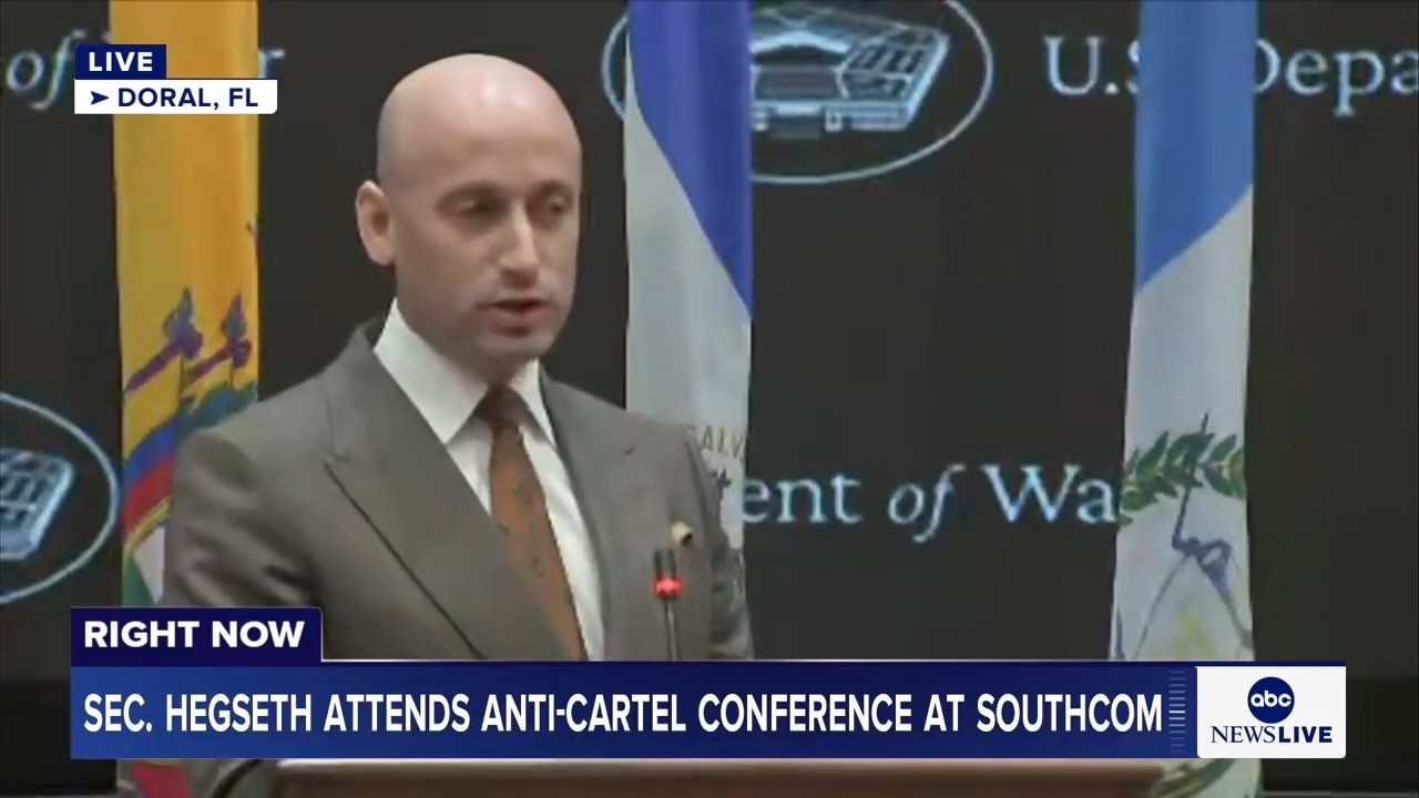 LIVE: Sec. Hegseth attends anti-cartel conference at SOUTHCOM in Florida