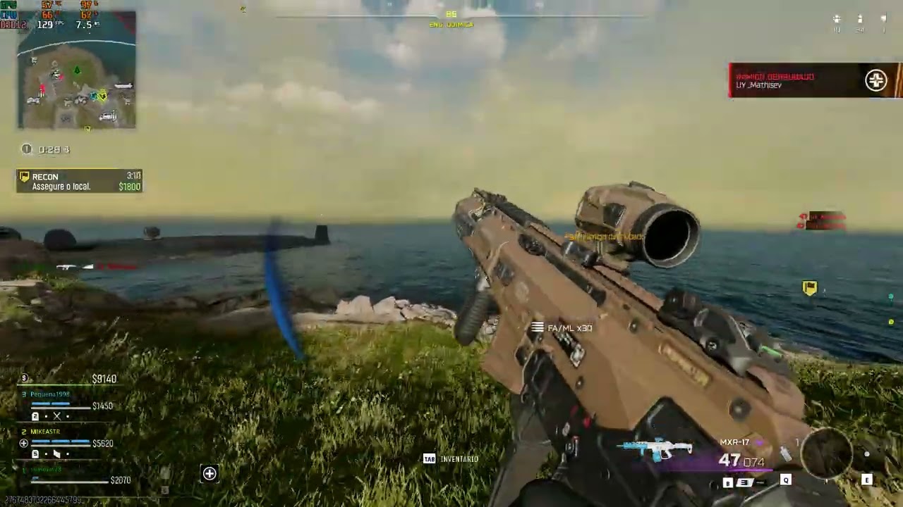 RX 9060xt 8gb + Ryzen 5 5600 - Warzone 1080P