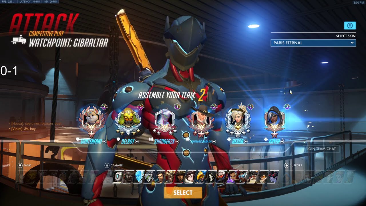 Overwatch Genji God Shadder2k Tryhard Genji Gameplay