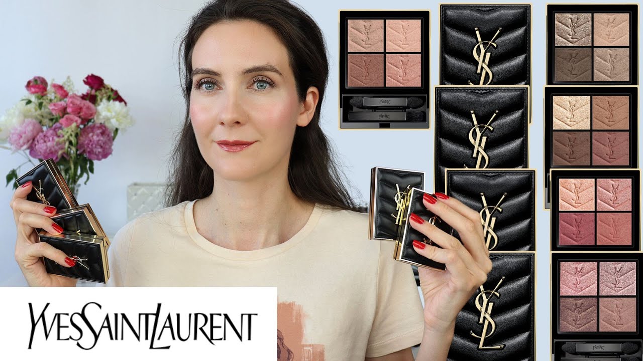 Обзор и свотчи палетки теней для век YSL Couture Mini Clutch | 5 палеток