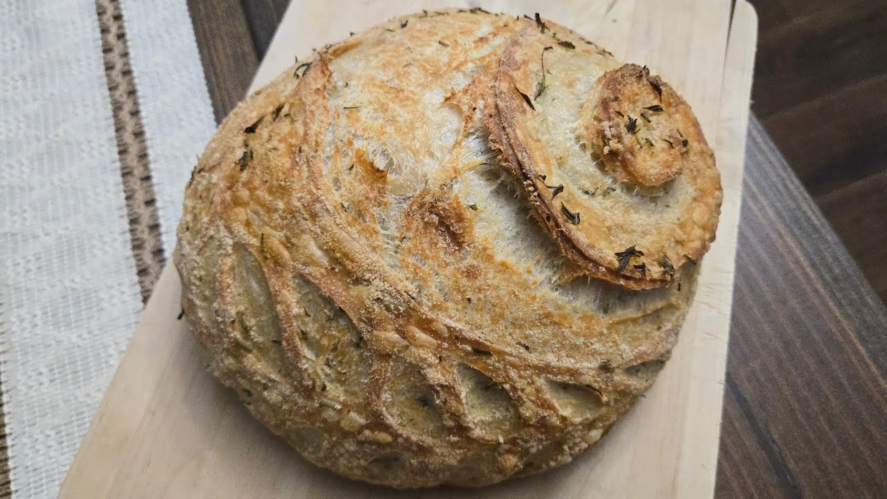 Rosemary Olive Oil Sourdough Bread