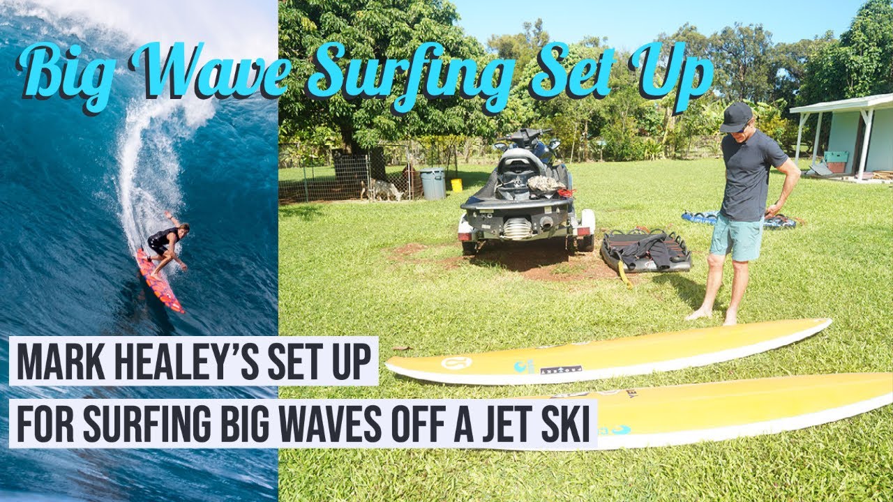 Mark Healey's Big Wave Set Up For Surfing All Day Off A Jet Ski!