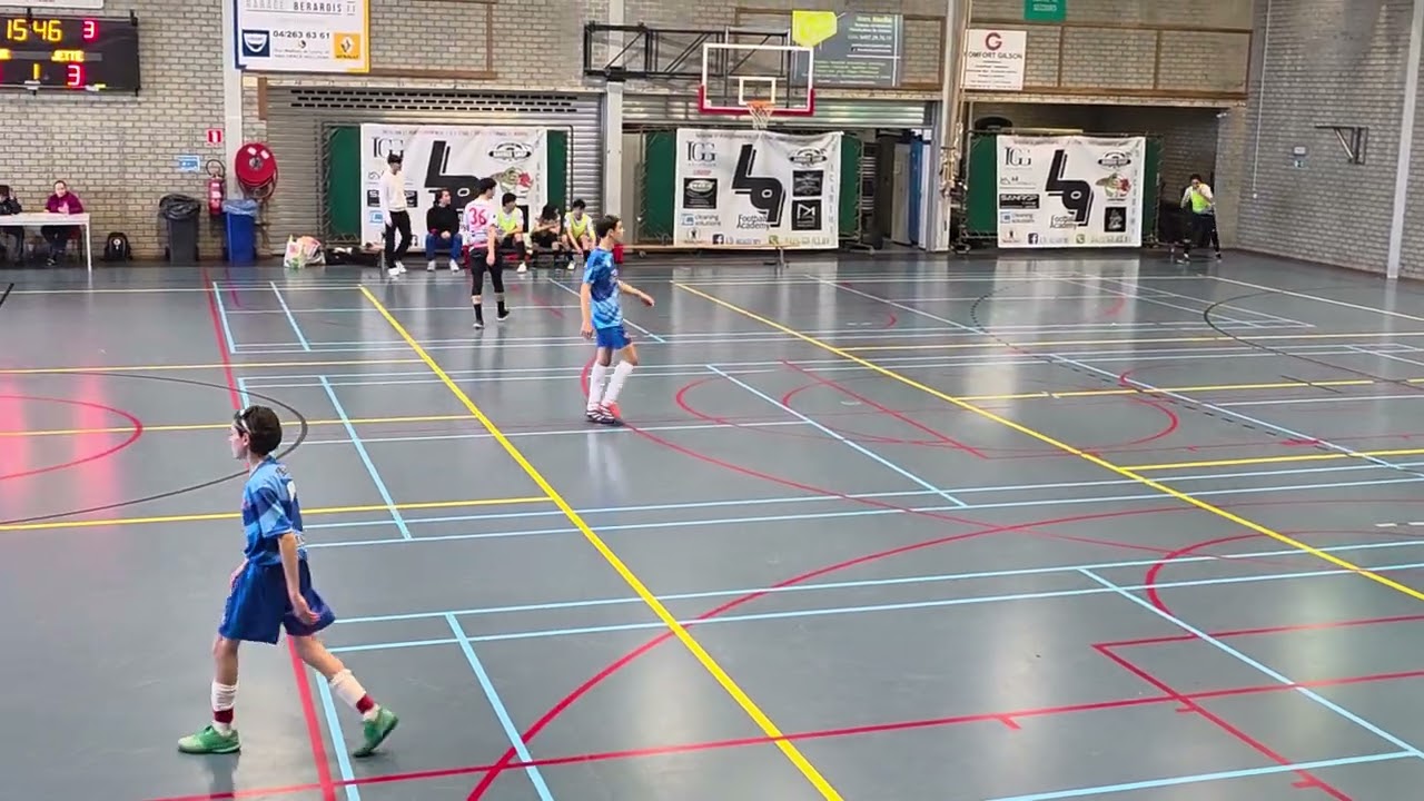U17 Grace Hollogne - Futsal Jette 3-15 ( 1er période)