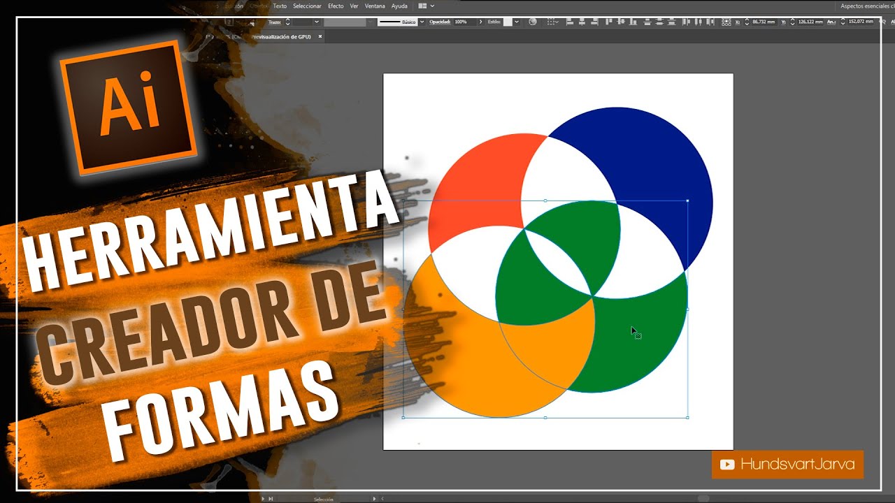 HERRAMIENTA CREADOR DE FORMAS EN ILLUSTRATOR @HundsvartJarva