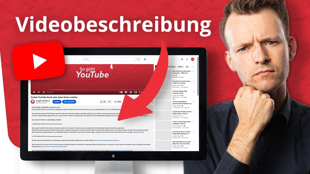 Wie baut man eine perfekte YouTube Video-Beschreibung auf? (inkl. Vorlage)