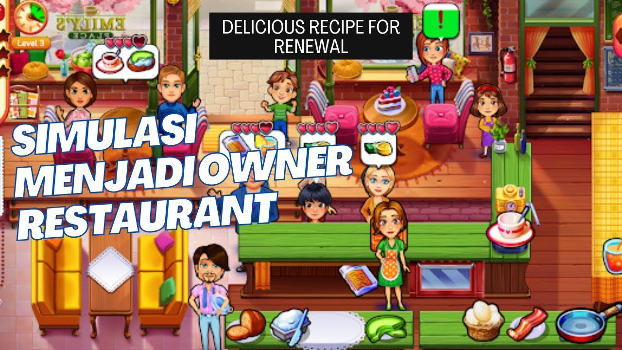 Simulasi Menjadi Owner Restaurant - Delicious Recipe For Renewal (Android) 