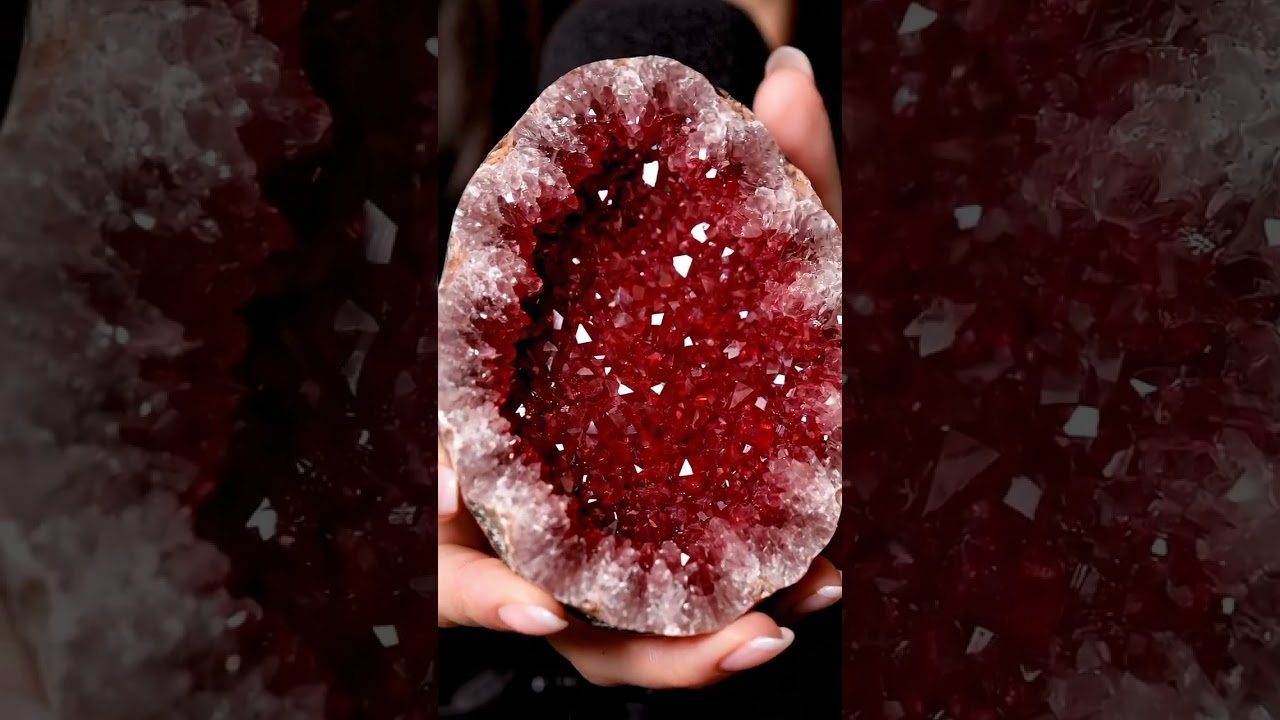 Brushing Geodes ASMR Relaxing Video for Stress Relief