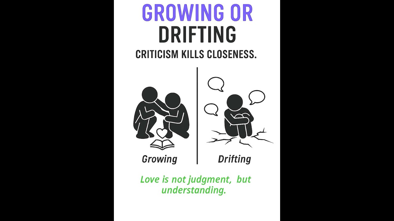 Why Most Couples Slowly Drift Apart Over Time | #EmotionalDistance #JudgmentalConnection