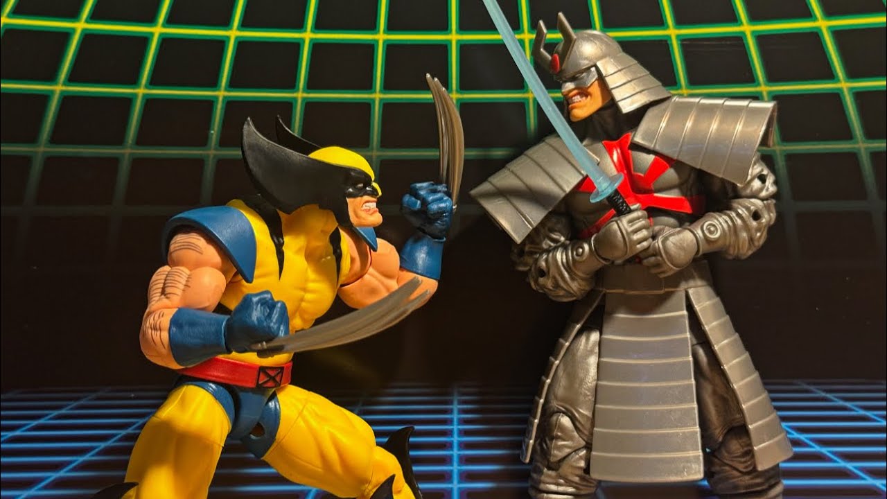 The Marvel legends Gamerverse Wolverine vs silver samurai 2 pack action figure review 