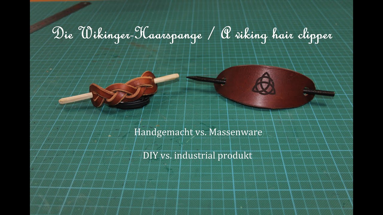 Mittelalter Wikinger-Haarspange mit mystischem Geflecht vs. Massenware / DIY viking hair clipper